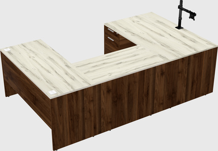 U-shaped desk