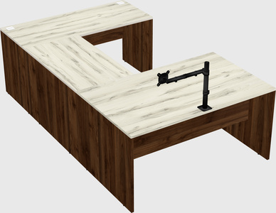 U-shaped desk