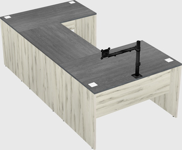U-shaped desk
