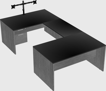 U-shaped desk