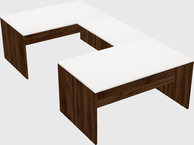 U-shaped desk