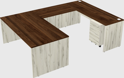 U-shaped desk