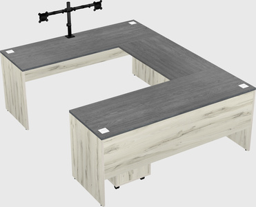 U-shaped desk