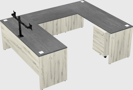 U-shaped desk