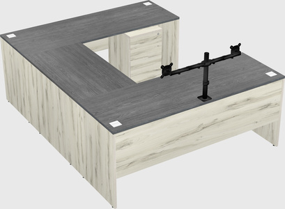 U-shaped desk