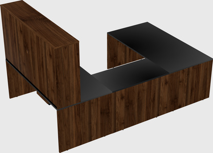 U-shaped desk