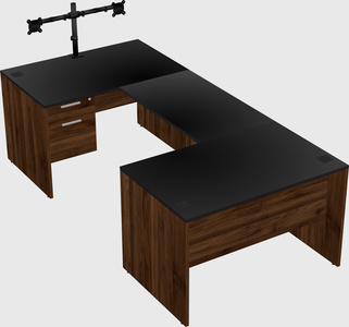 U-shaped desk