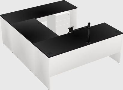 U-shaped desk