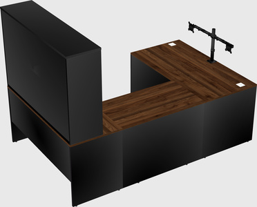U-shaped desk