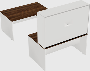 U-shaped desk