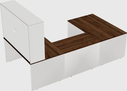 U-shaped desk