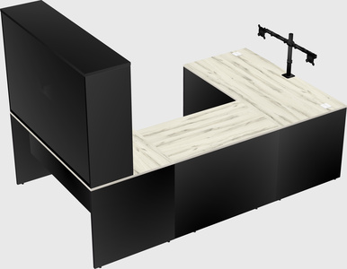 U-shaped desk