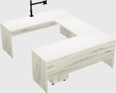 U-shaped desk