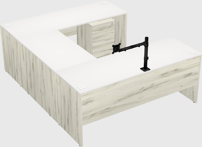 U-shaped desk