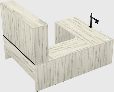 U-shaped desk