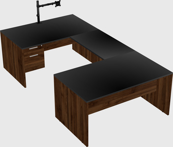 U-shaped desk
