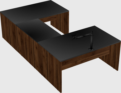 U-shaped desk
