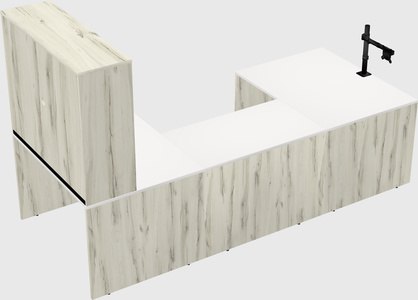 U-shaped desk