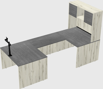 U-shaped desk