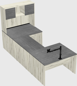 U-shaped desk