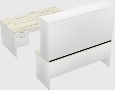 U-shaped desk