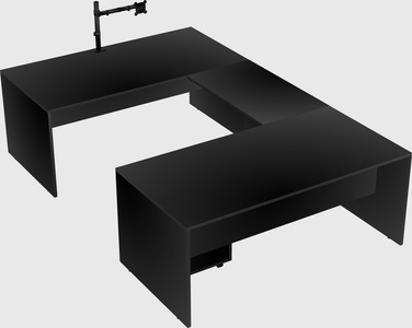 U-shaped desk