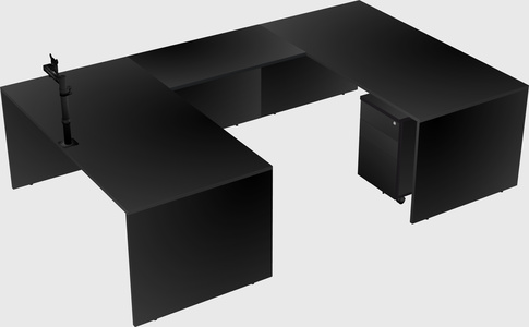 U-shaped desk