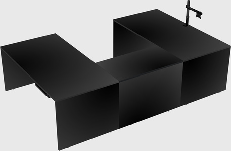 U-shaped desk