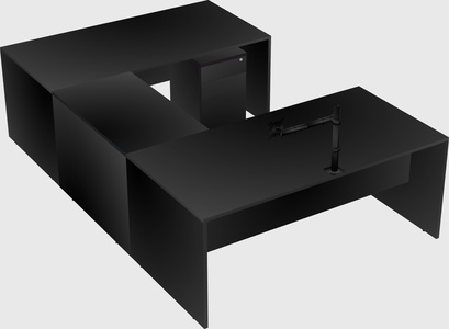 U-shaped desk