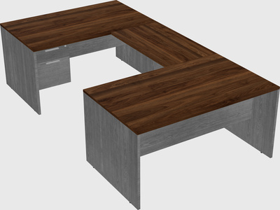 U-shaped desk