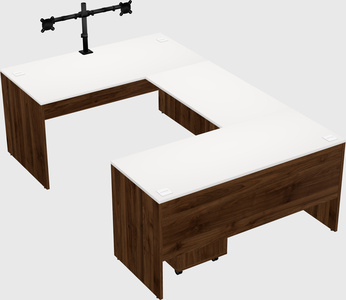 U-shaped desk
