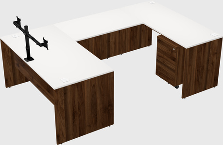 U-shaped desk