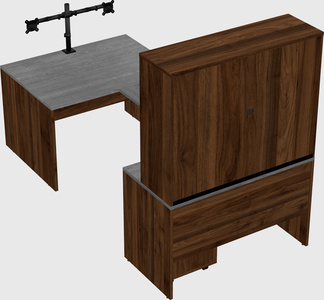 U-shaped desk
