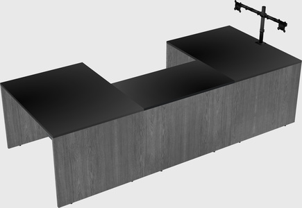 U-shaped desk
