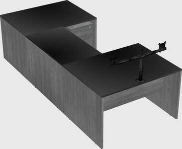 U-shaped desk