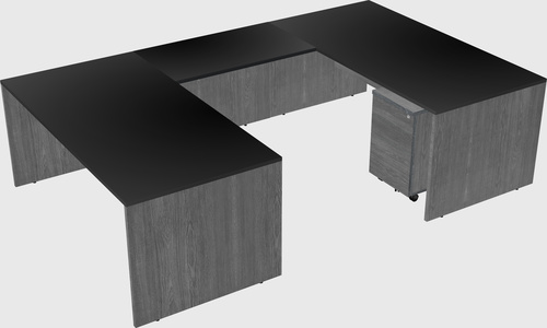 U-shaped desk