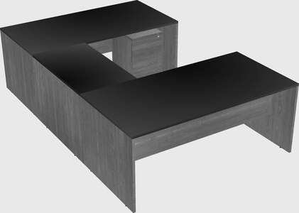 U-shaped desk