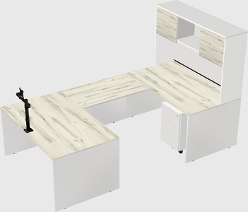 U-shaped desk