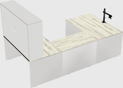 U-shaped desk