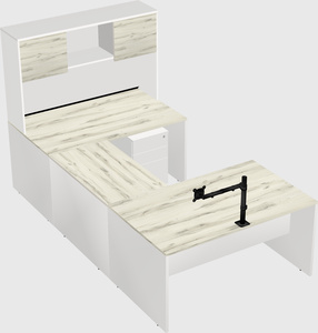 U-shaped desk