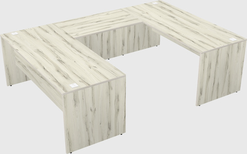 U-shaped desk
