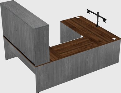 U-shaped desk