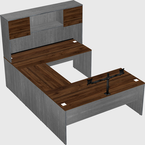 U-shaped desk