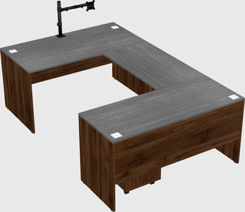 U-shaped desk