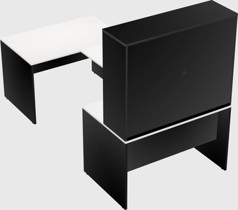 U-shaped desk