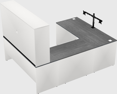 U-shaped desk
