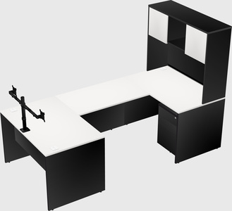 U-shaped desk