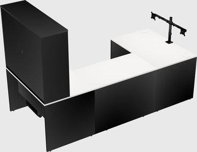 U-shaped desk