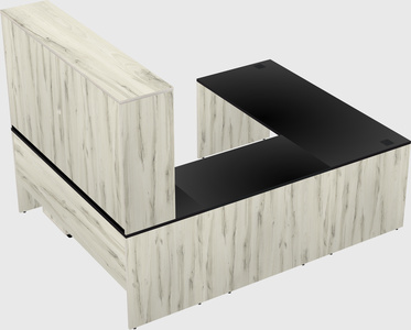 U-shaped desk