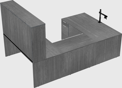 U-shaped desk